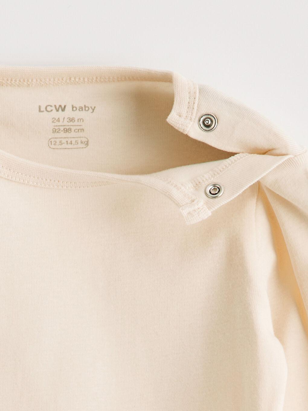 Bej Baskılı Erkek Bebek Çıtçıtlı Body 3'lü-4