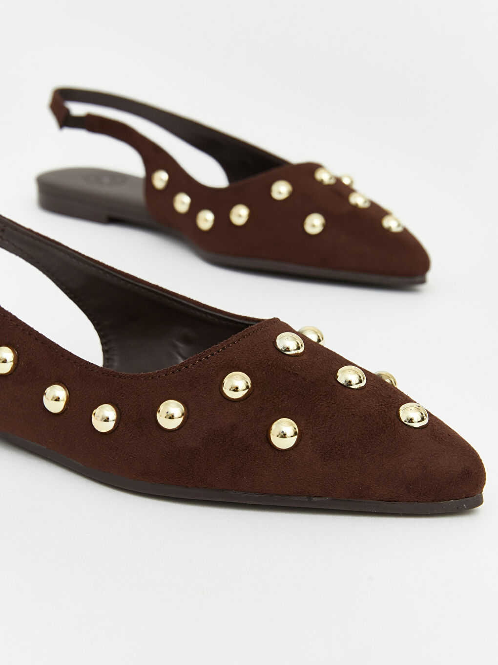 Kahverengi Sivri Burun Kadın Babet-2