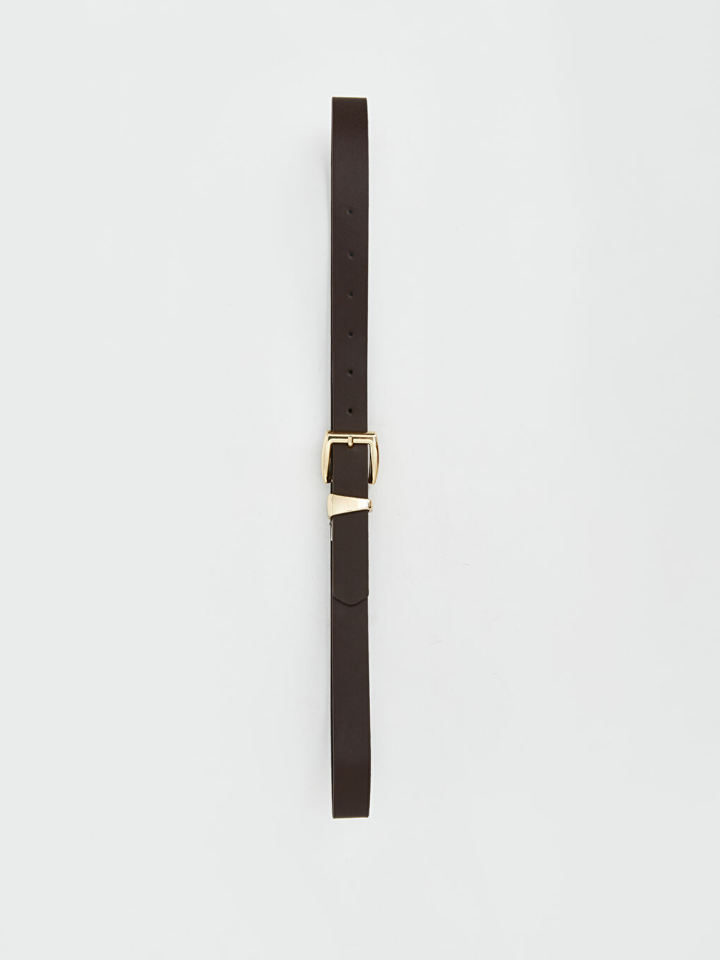 Kahverengi Deri Görünümlü Kadın Kemer-2