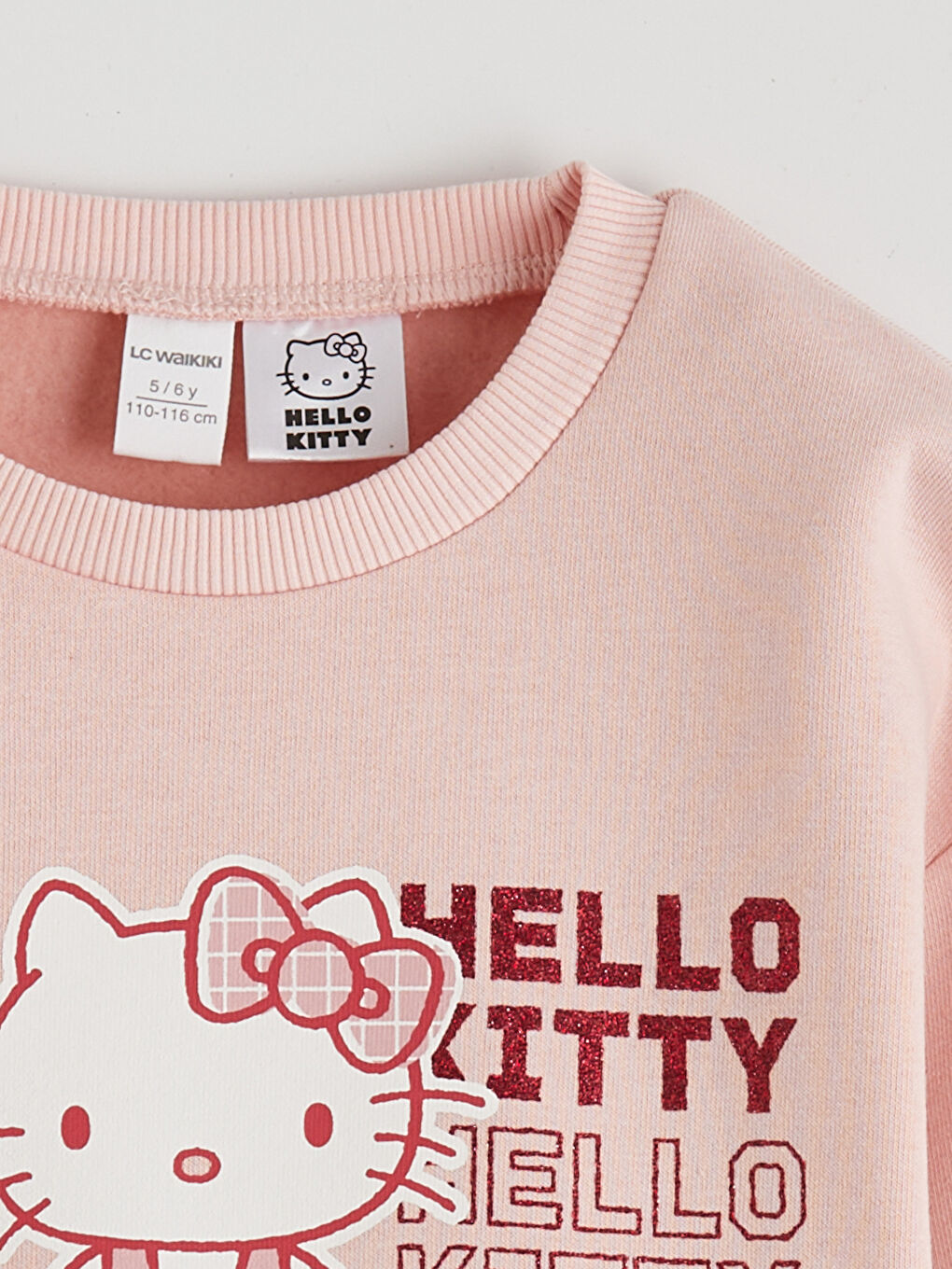 Pembe Hello Kitty Baskılı Kız Bebek Takım-2