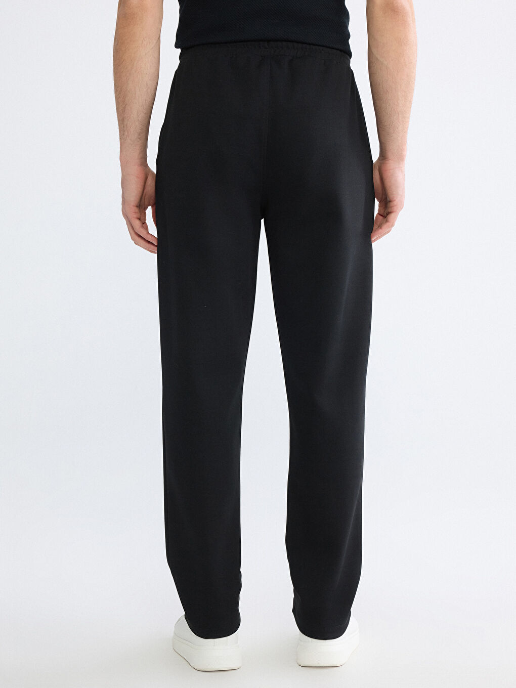 Siyah Beli Lastikli Erkek Eşofman Altı-3