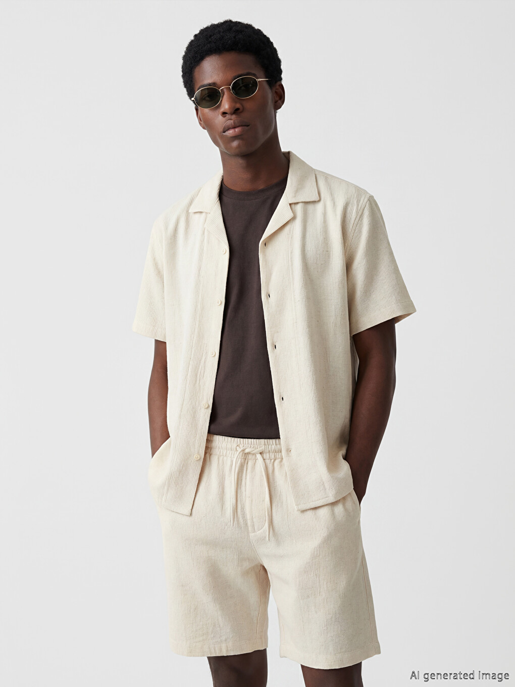 Regular Fit Dobby Men's Textured Shirt