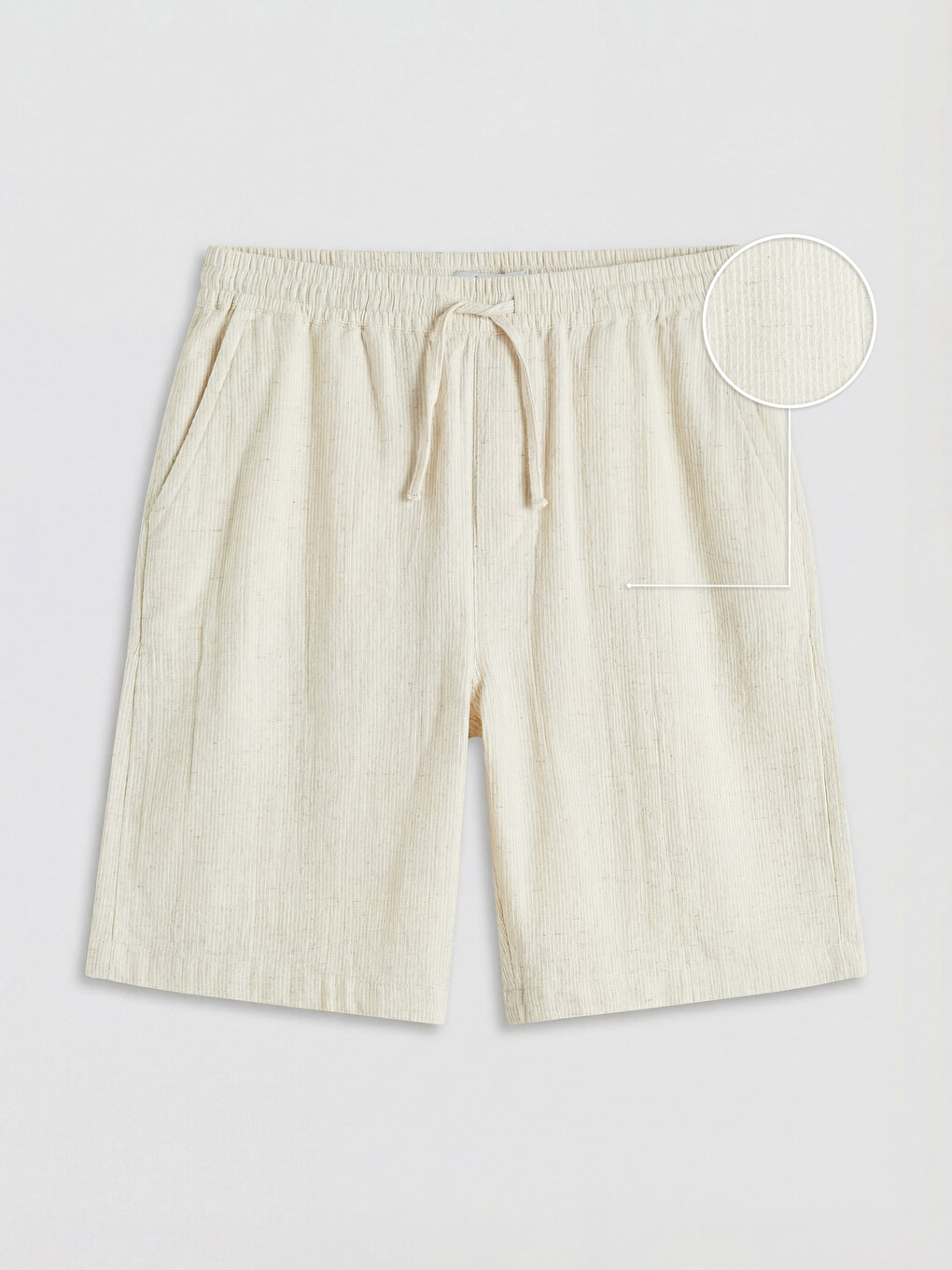 Relax Fit Textured Men's Shorts-4