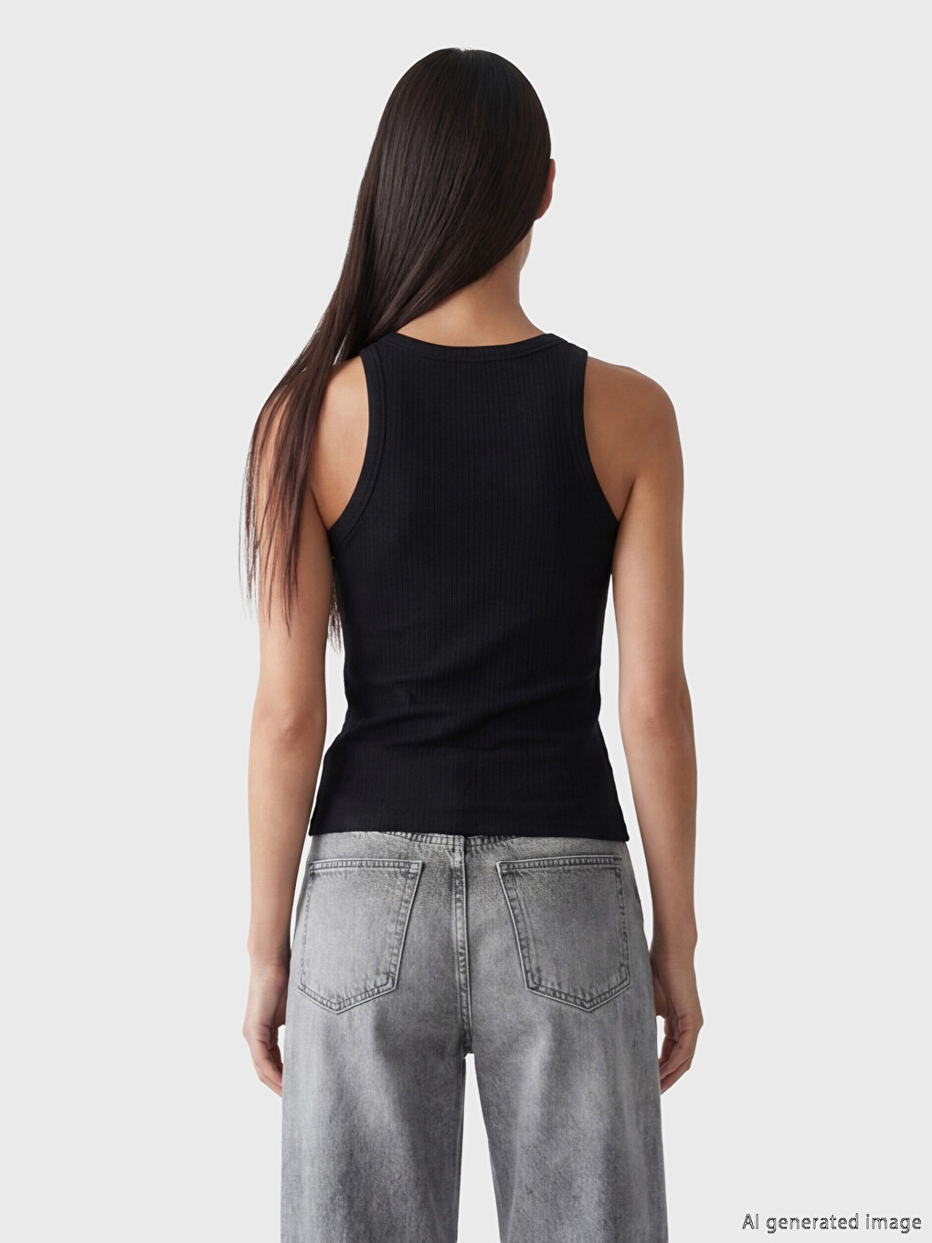 Crew Neck Sequined Women's Tank Top-3