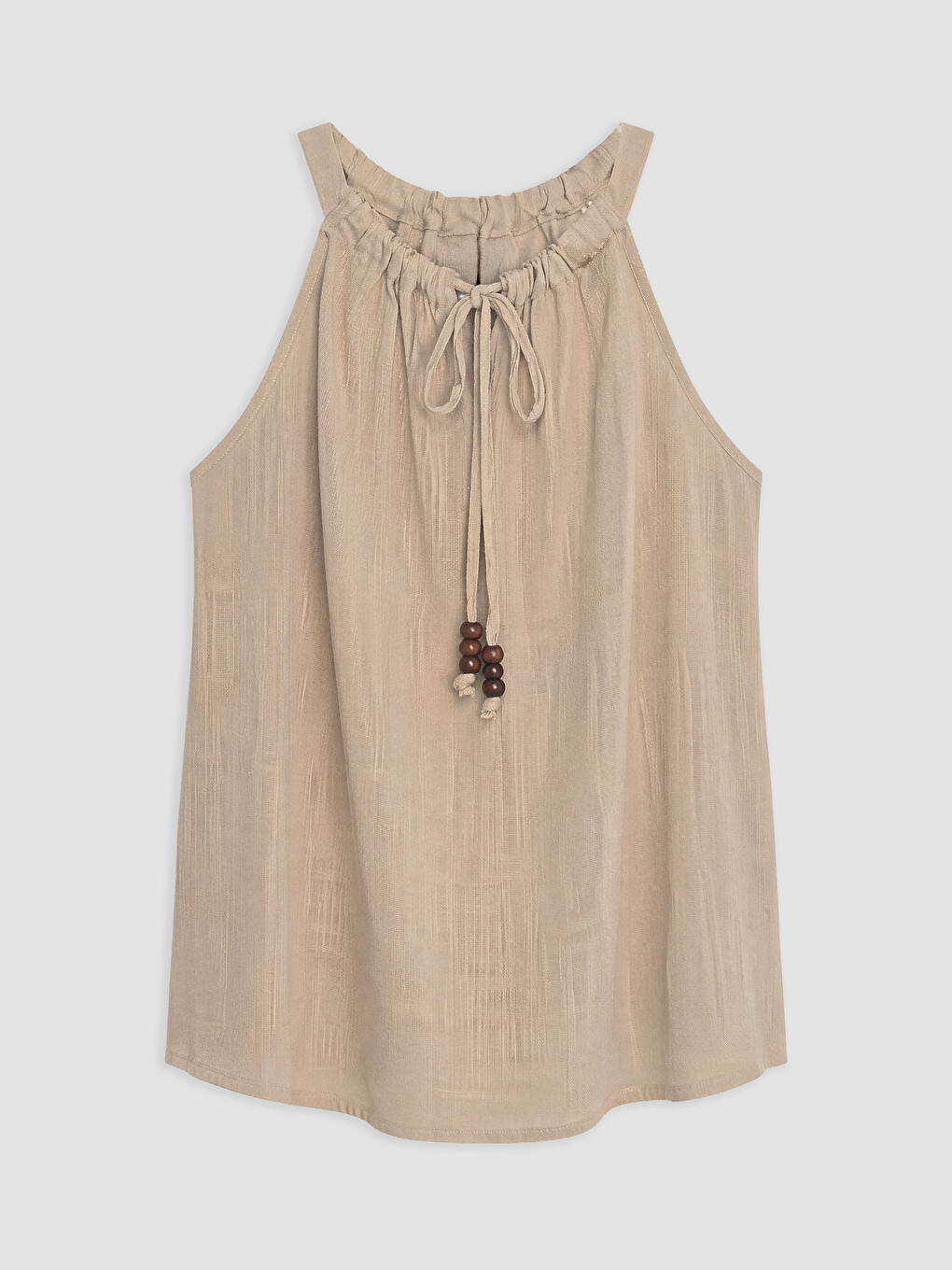 Halter Neck Tie-Detail Blouse