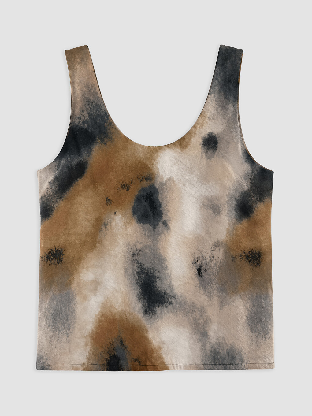 U Neck Patterned Blouse