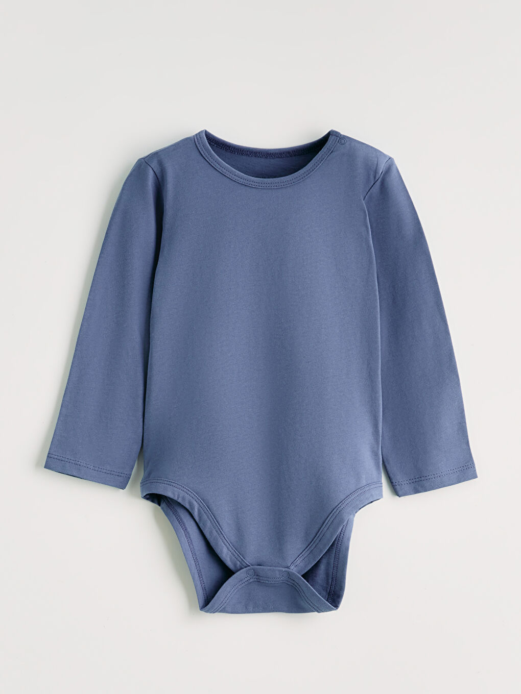 Mavi Bisiklet Yaka Erkek Bebek Çıtçıtlı Body 2'li-5