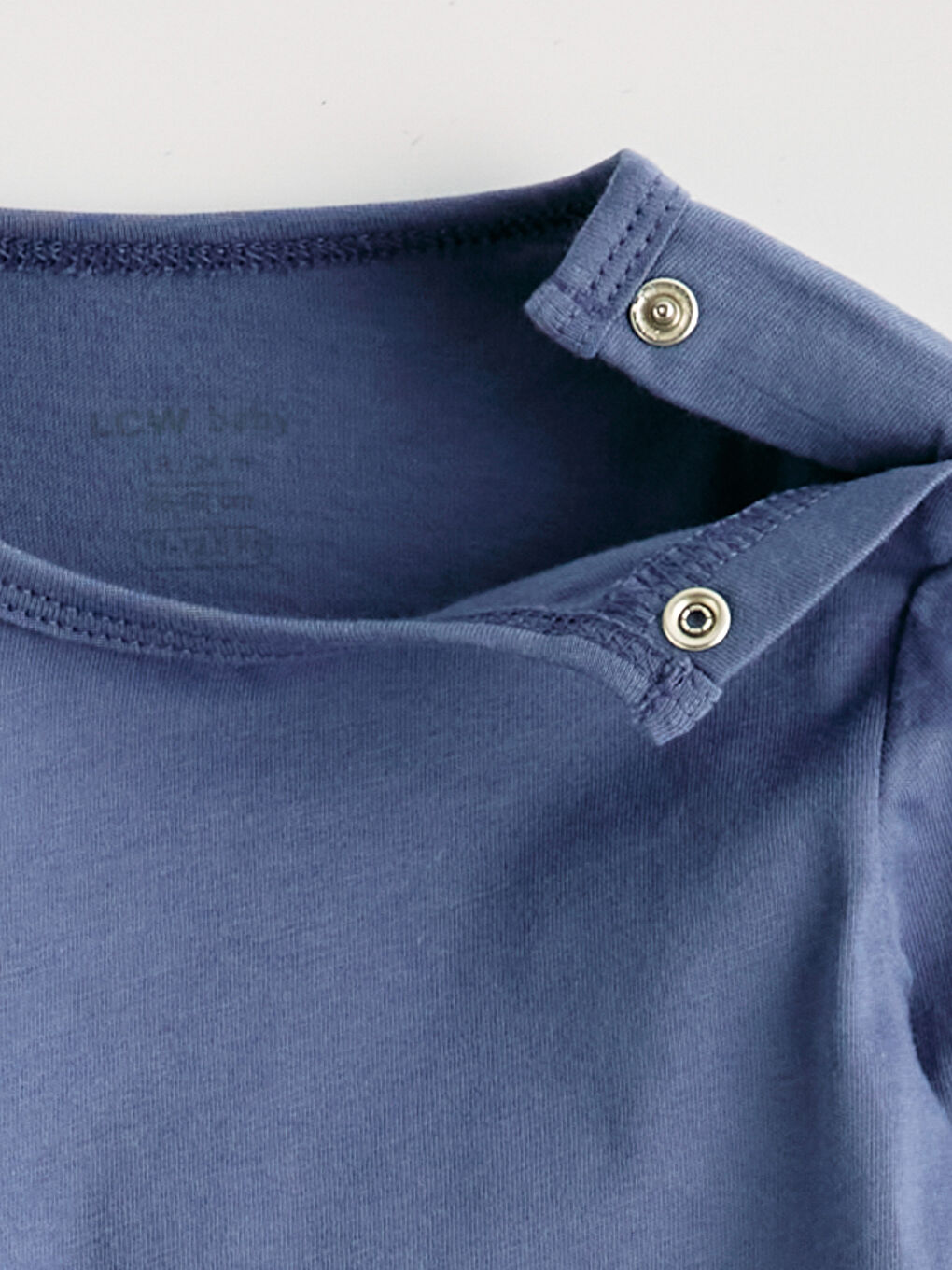 Mavi Bisiklet Yaka Erkek Bebek Çıtçıtlı Body 2'li-6