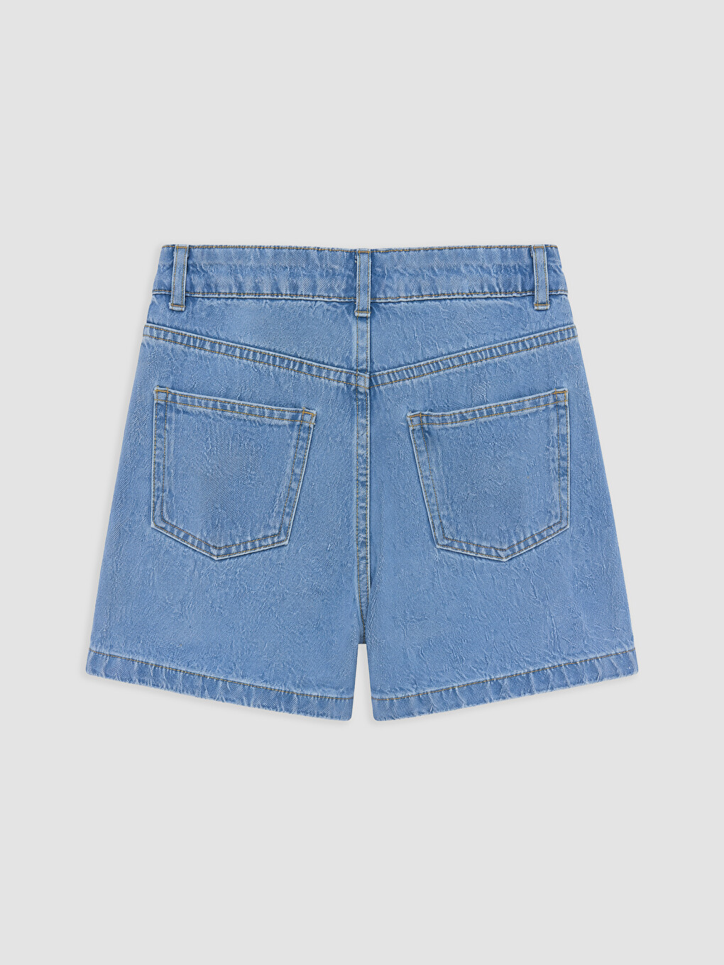 Girl Indigo Denim Shorts-1