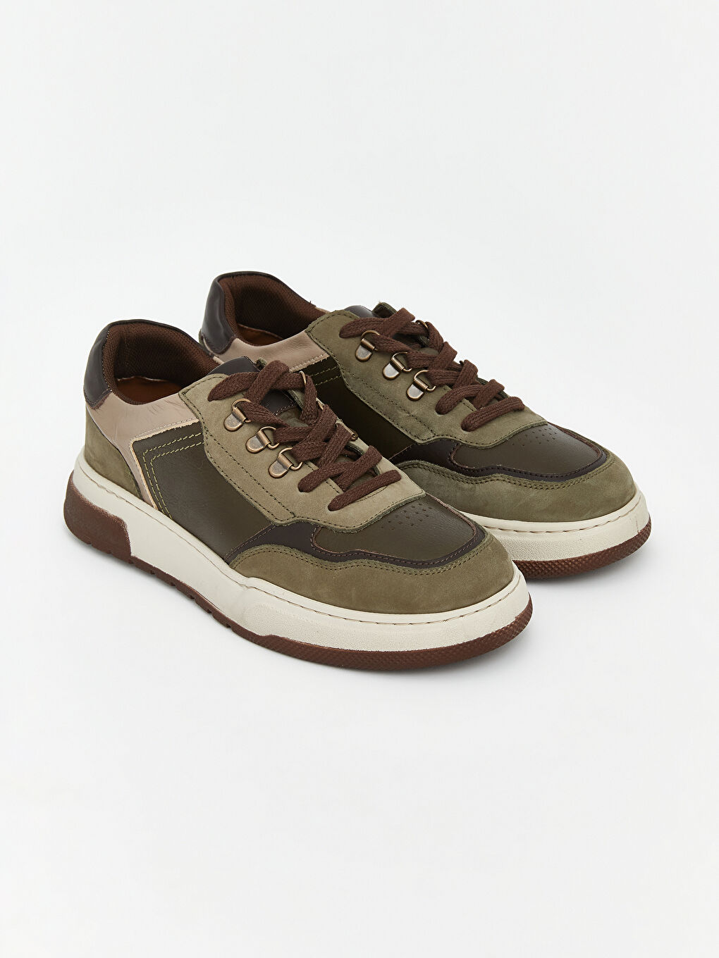 Haki Bağcıklı Erkek Spor Ayakkabı