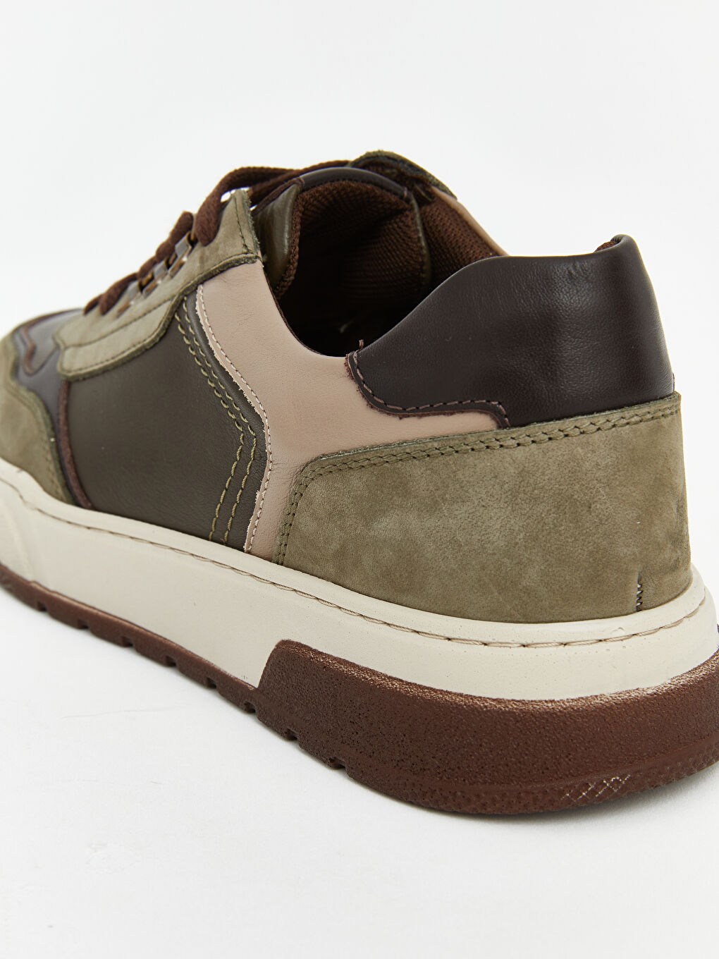 Haki Bağcıklı Erkek Spor Ayakkabı-4