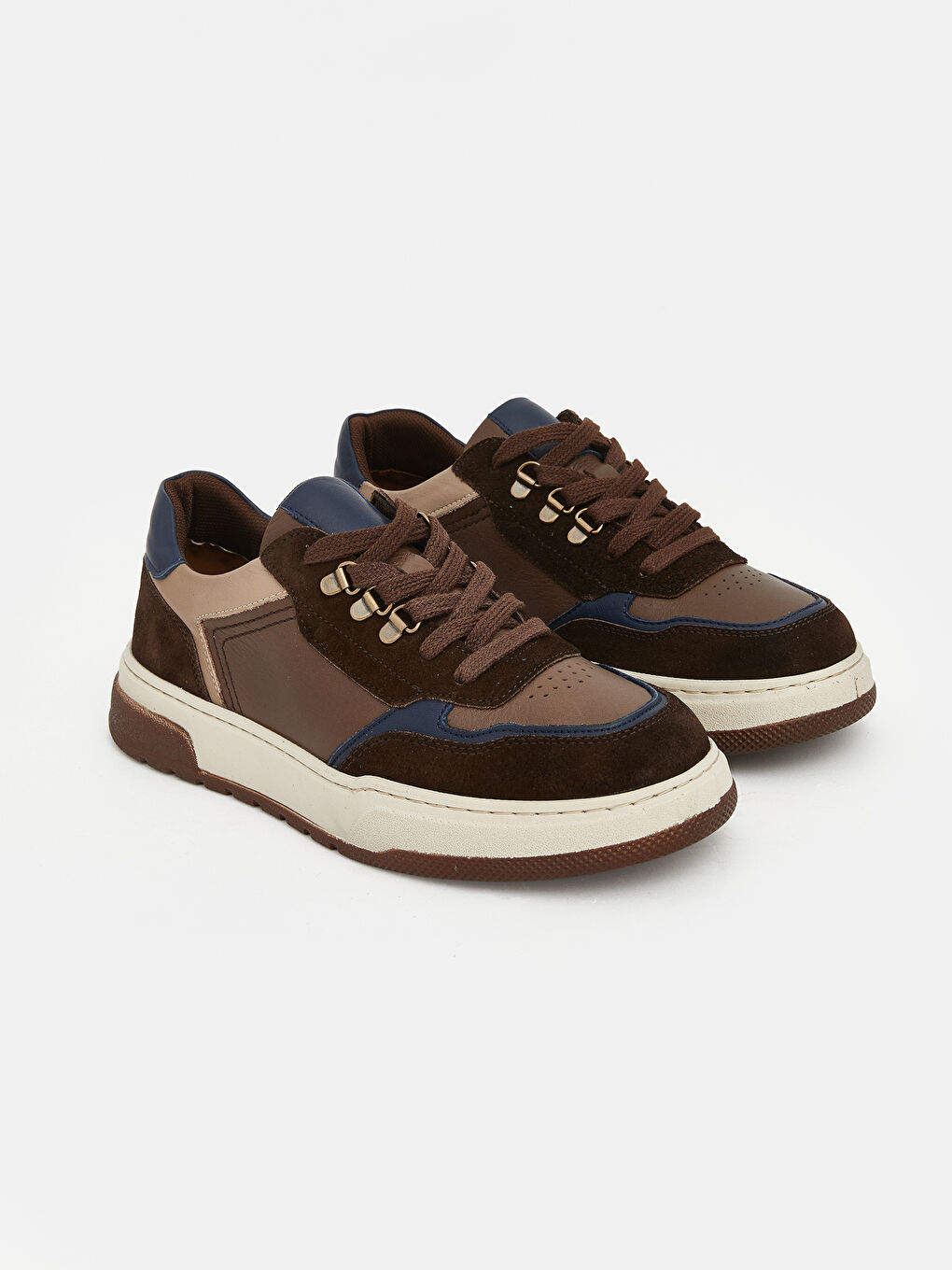 Kahverengi Bağcıklı Erkek Spor Ayakkabı