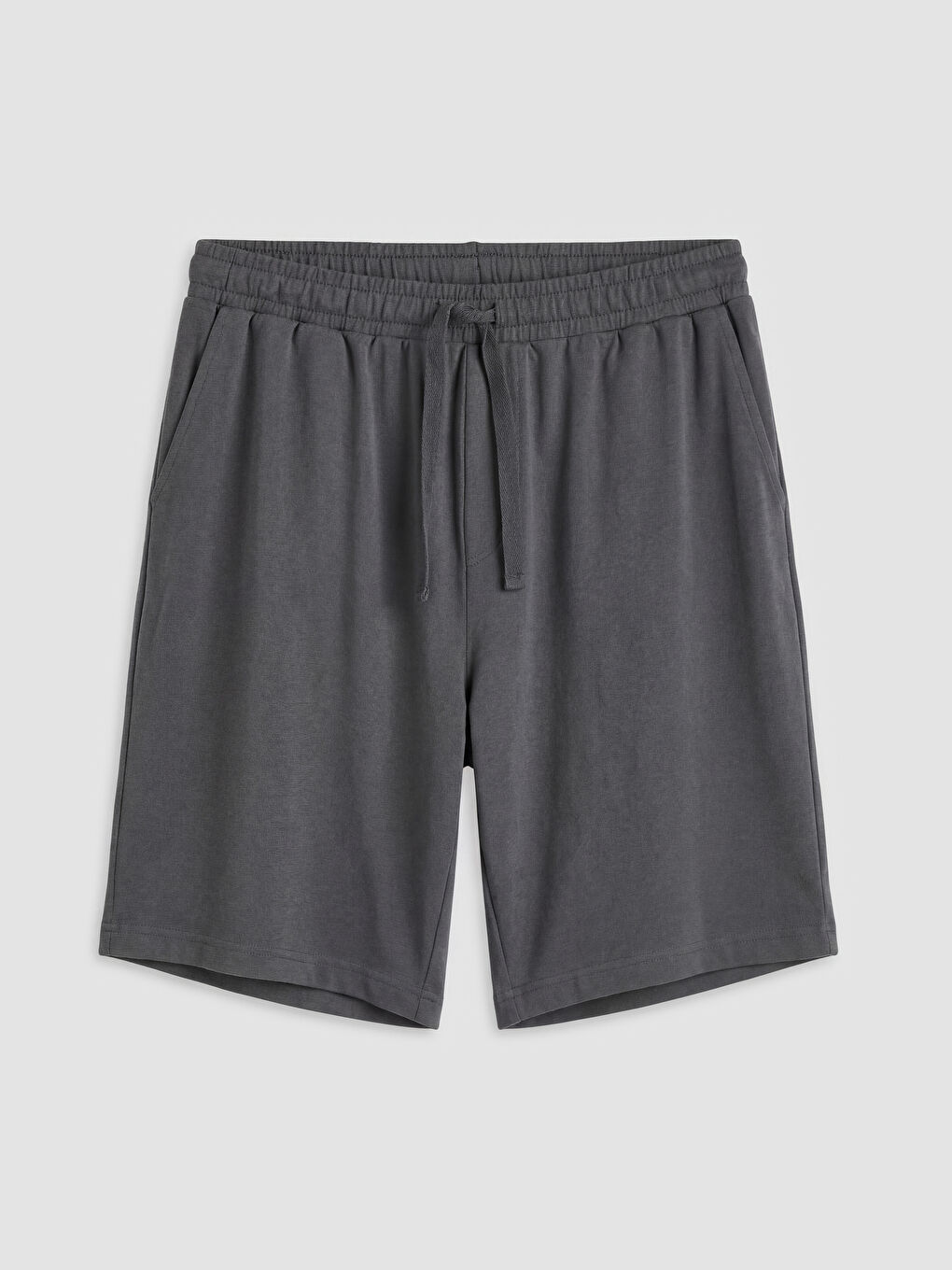 Gri Regular Fit Erkek Pijama Alt Şort-4