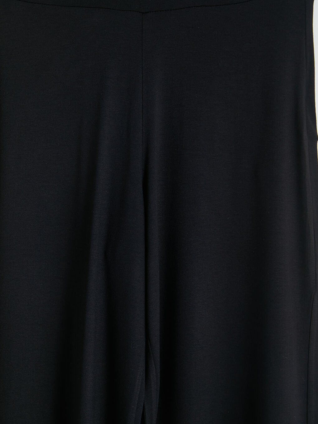 Siyah Beli Lastikli Kadın Kapri-2