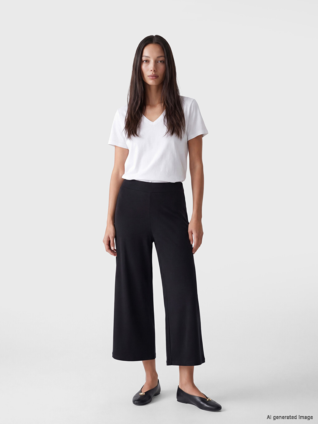 Elastic Waist Women's Capri-1
