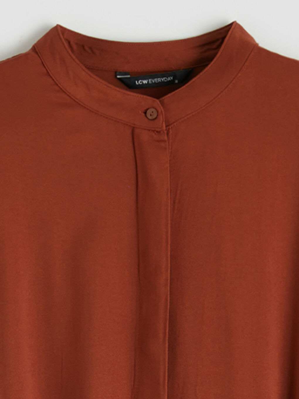 Kahverengi Hakim Yaka Kuşaklı A Kesim Belmando Elbise-2