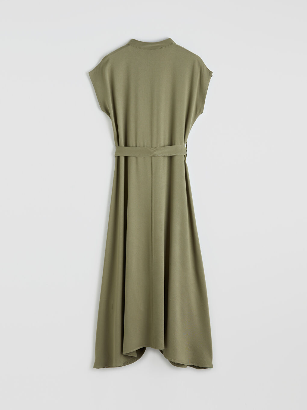 Hakim Yaka Kuşaklı A Kesim Belmando Elbise	-1