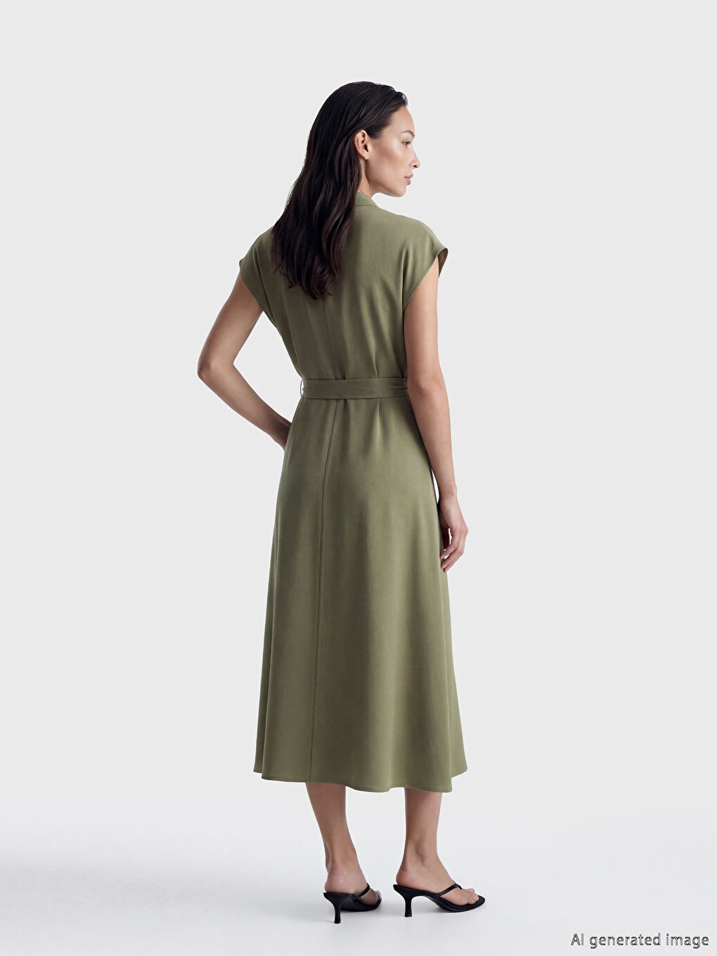 Γυναίκα ΧΑΚΙ Φόρεμα-2