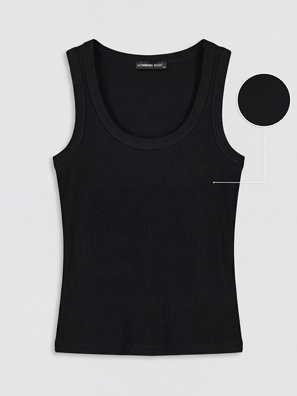 Siyah U Yaka Kadın Atlet-4