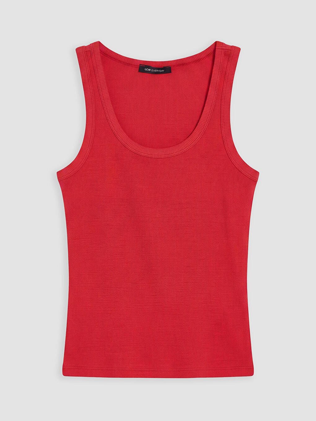Woman Red Tank Top