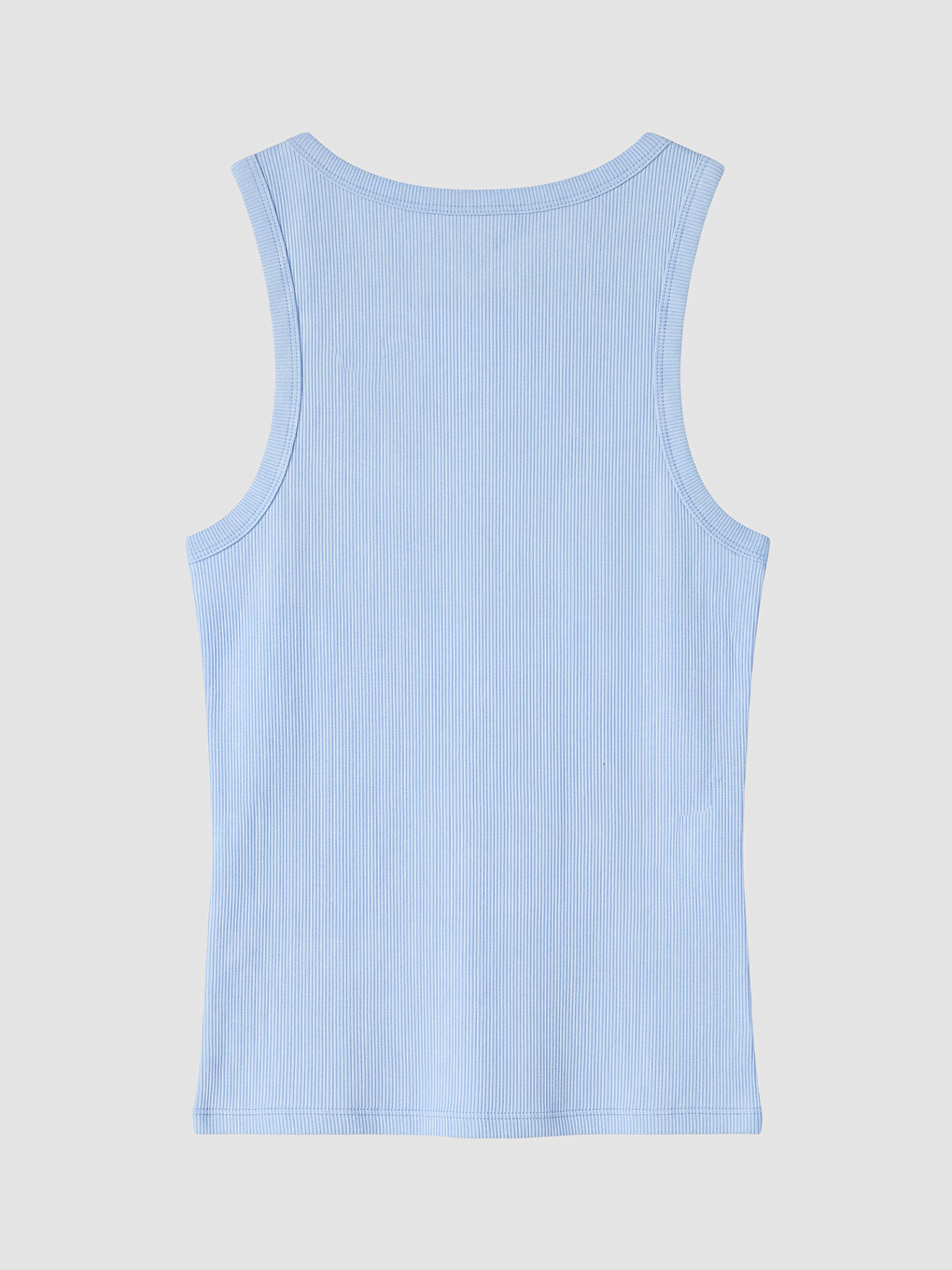 U Neck Women's Ribbed Tank Top-2