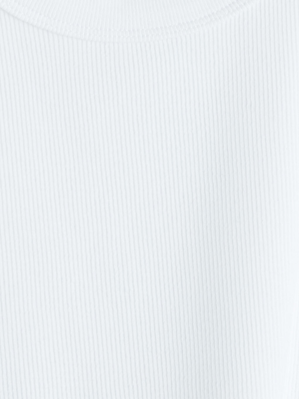 Beyaz U Yaka Kadın Fitilli Atlet-6