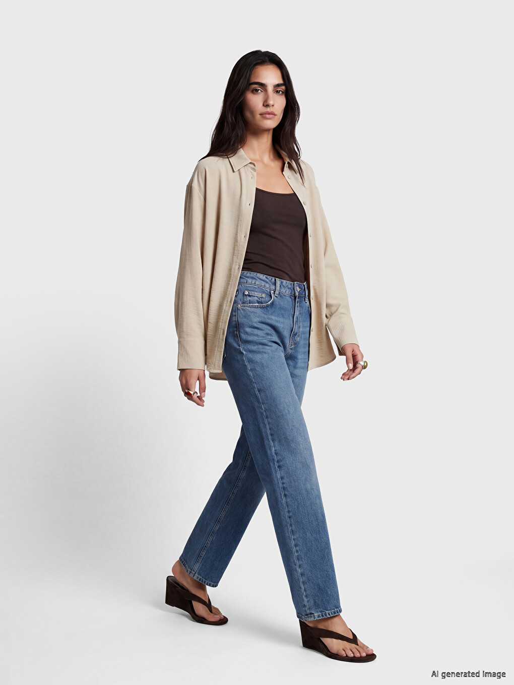 Woman Beige Shirt-1