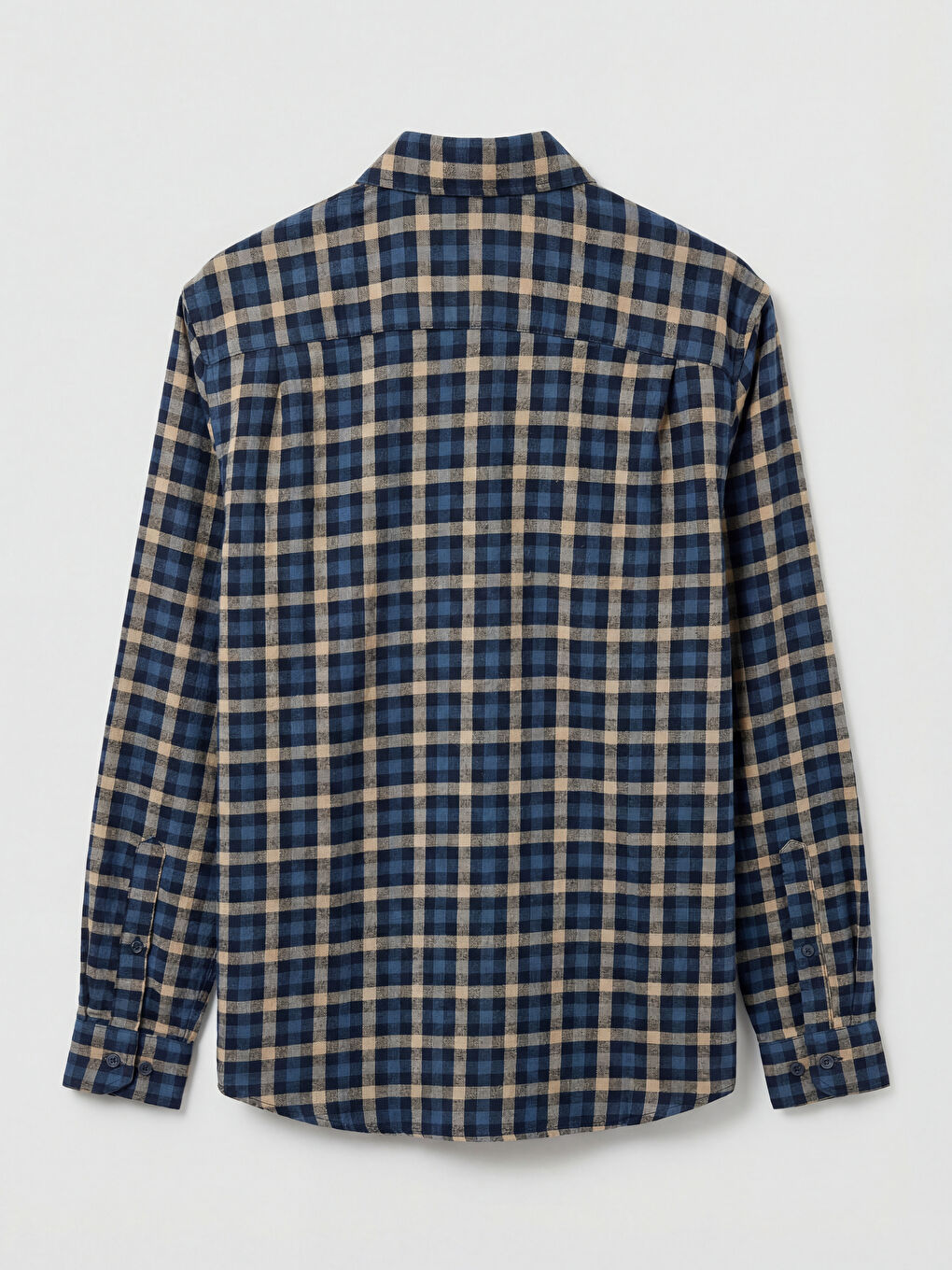 Regular Fit Plaid Twill Men's Shirt-1