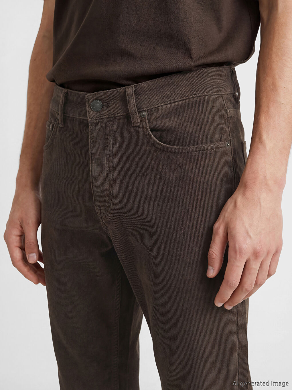 Kahverengi 779 Regular Fit Erkek Jean Pantolon-2