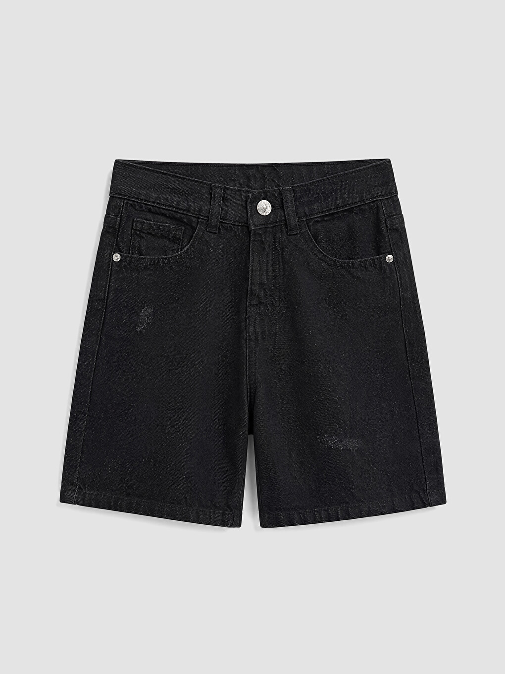 Boy Black Denim Shorts