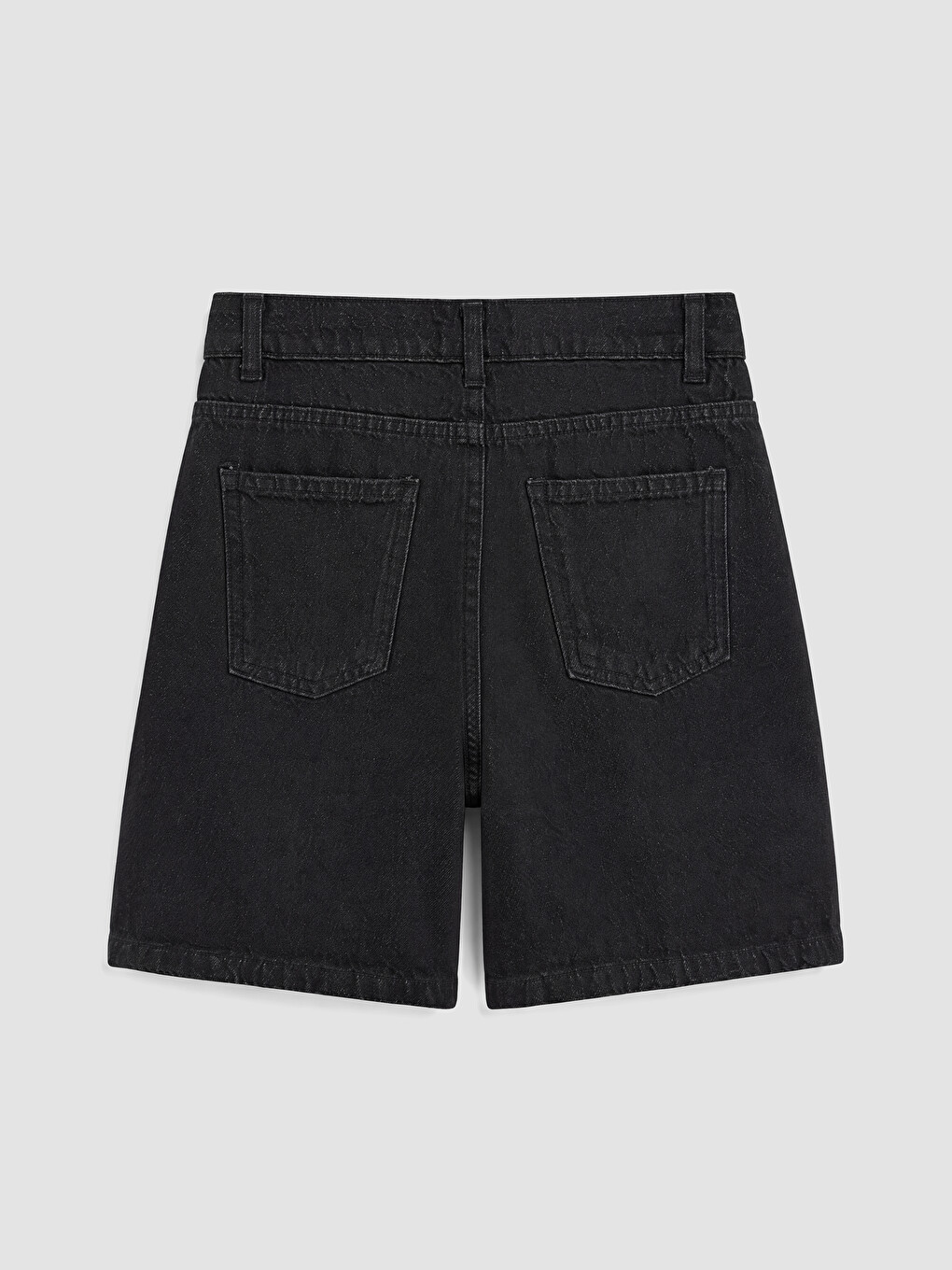 Boy Black Denim Shorts-1