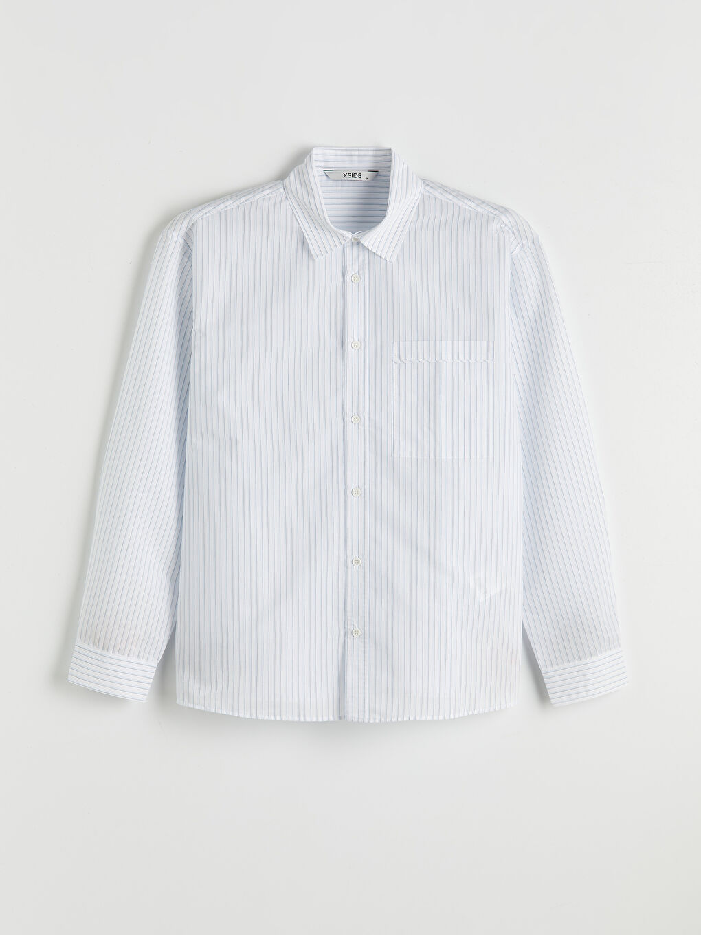 Mavi Regular Fit Çizgili Poplin Erkek Gömlek