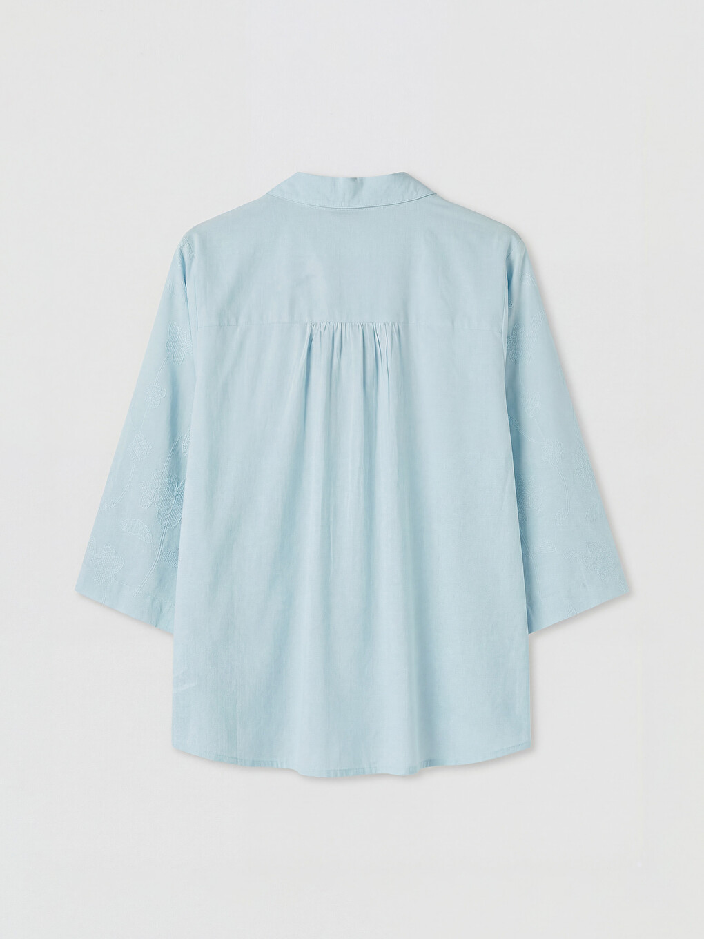 Embroidered Poplin Women's Shirt-5