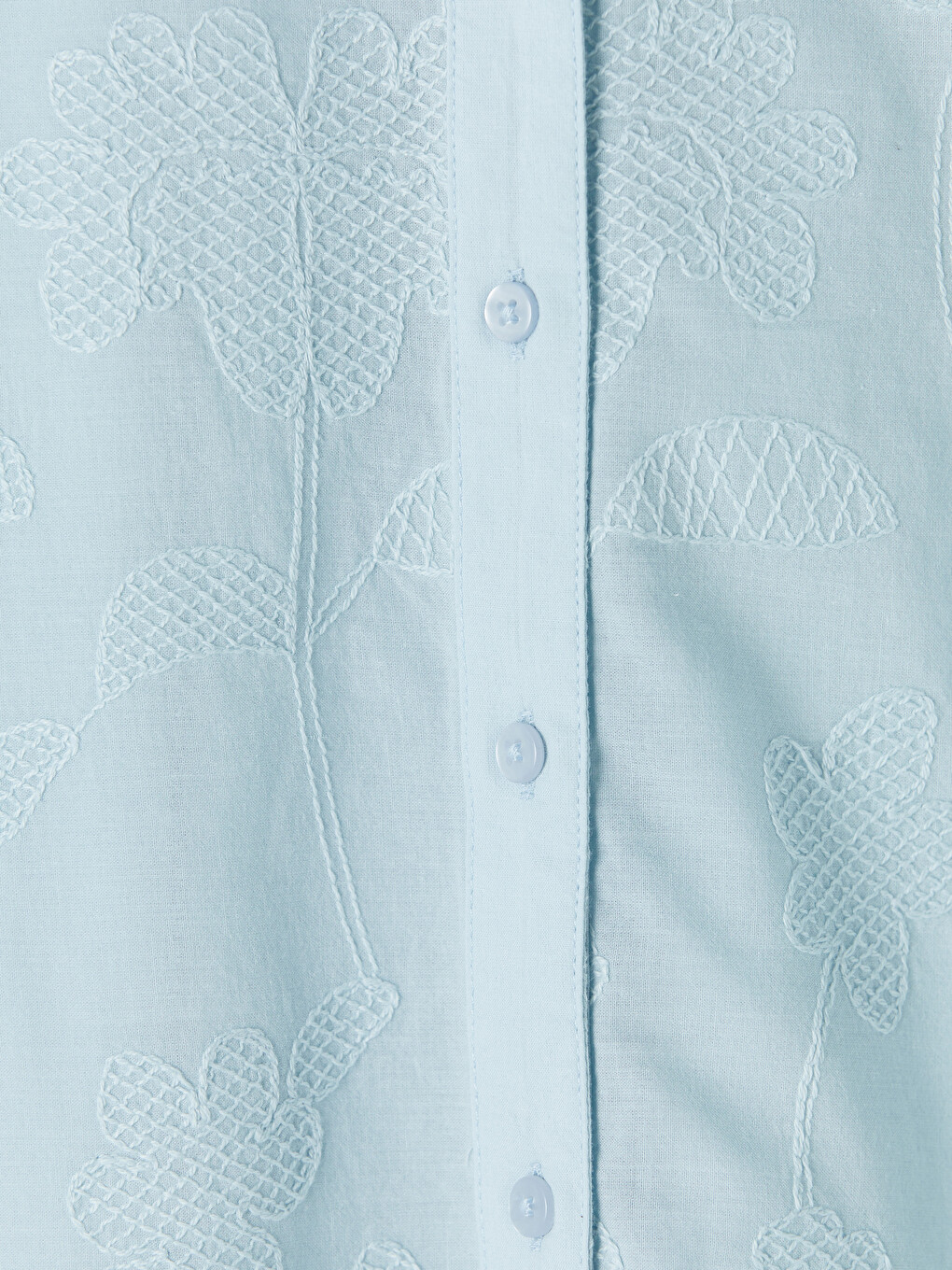 Embroidered Poplin Women's Shirt-6