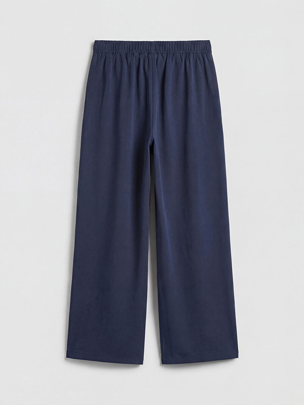 Lacivert Beli Lastikli Kadın Pantolon	-4