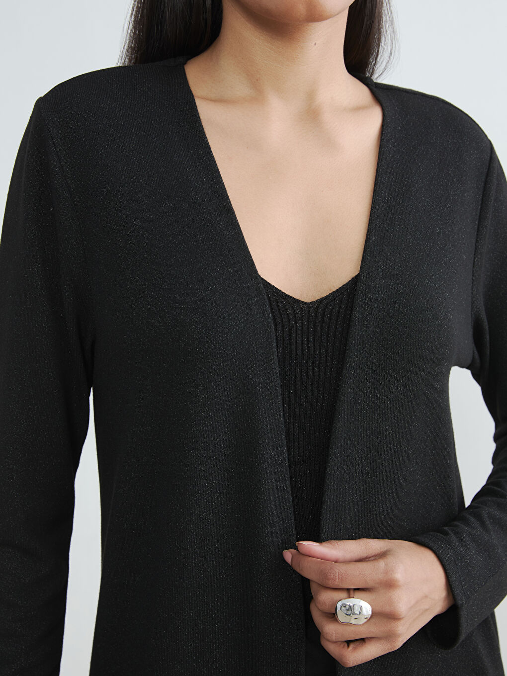Жінка ЧОРНИЙ Кардиган-2