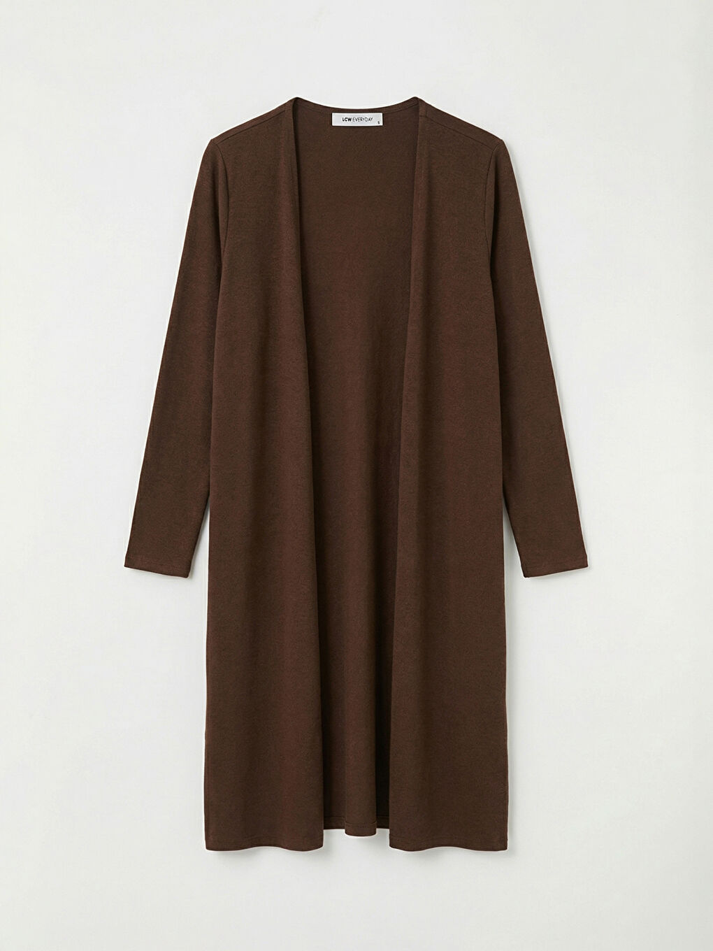 Kahverengi Şal Yaka Kadın Hırka