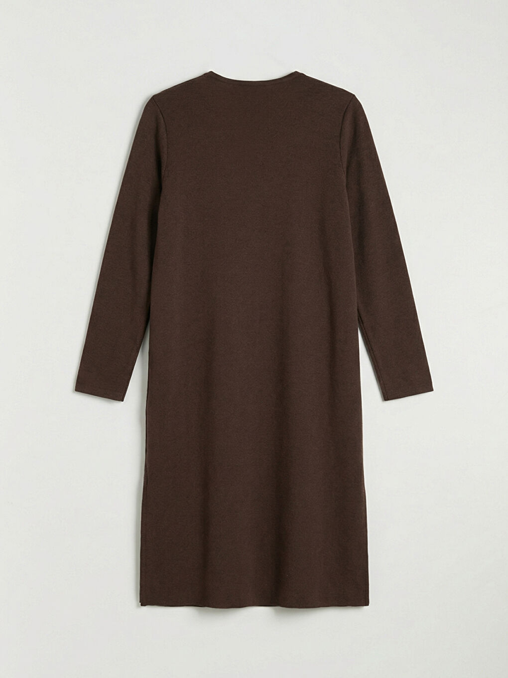 Kahverengi Şal Yaka Kadın Hırka-1