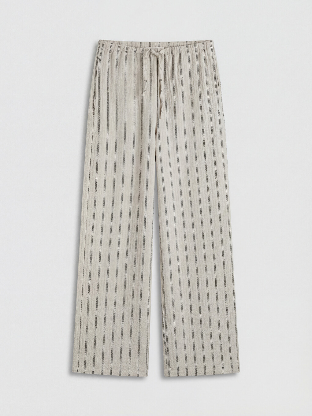 Elastic Waist Striped Women's Sweatpants-3