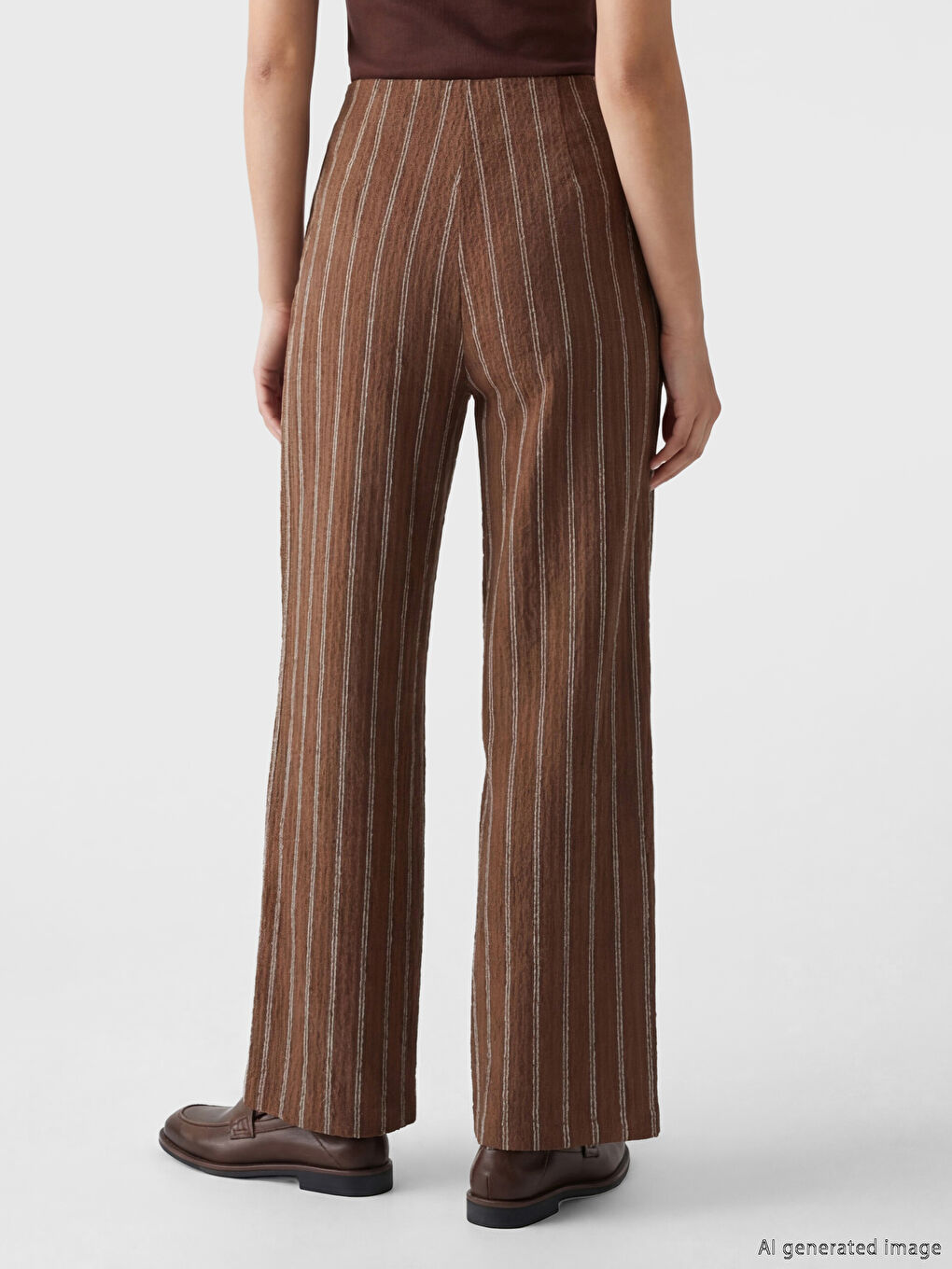 Elastic Waist Striped Women's Sweatpants-2