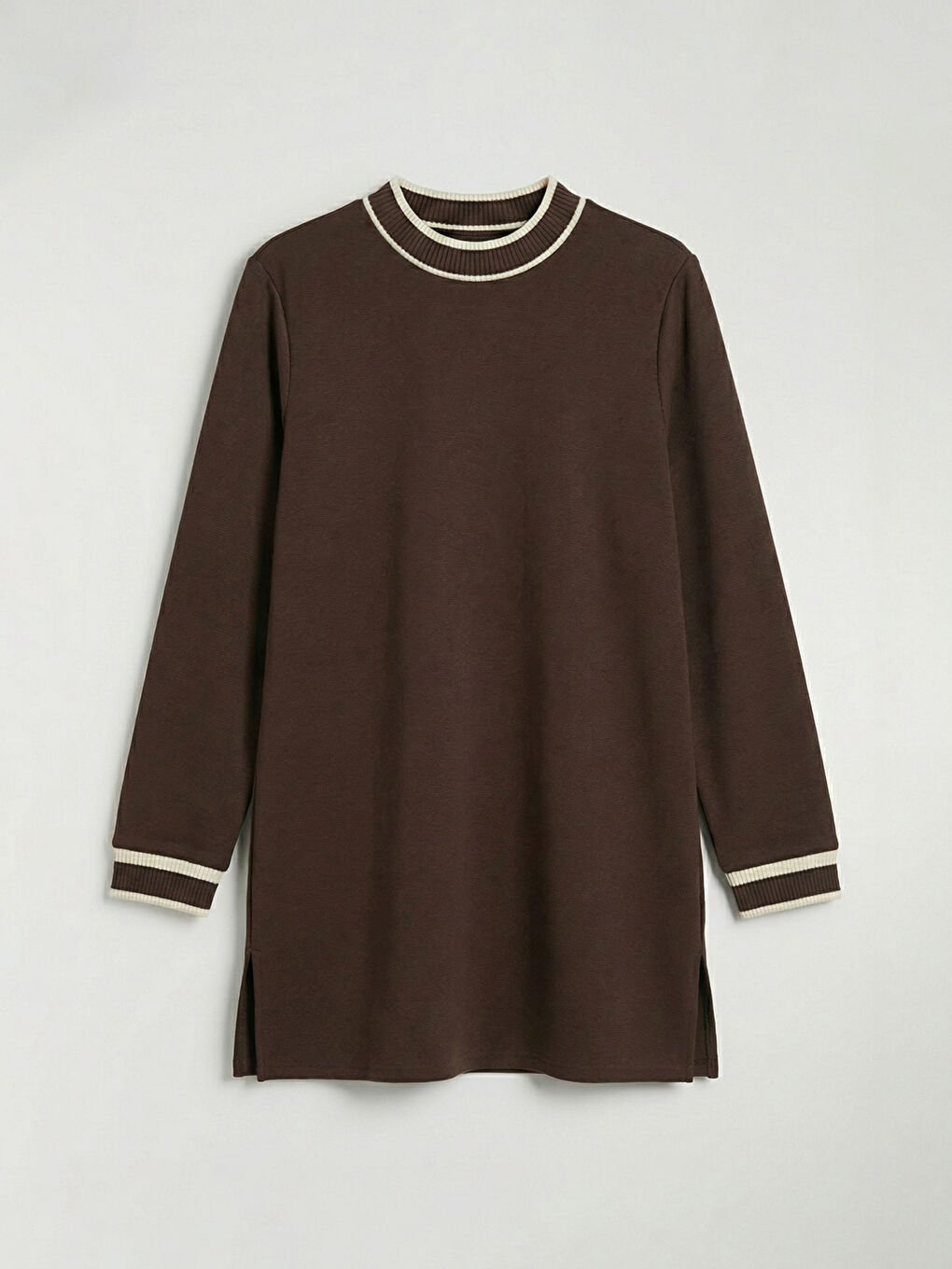 تونیکی سویتشێرت قاوه‌یی ژن