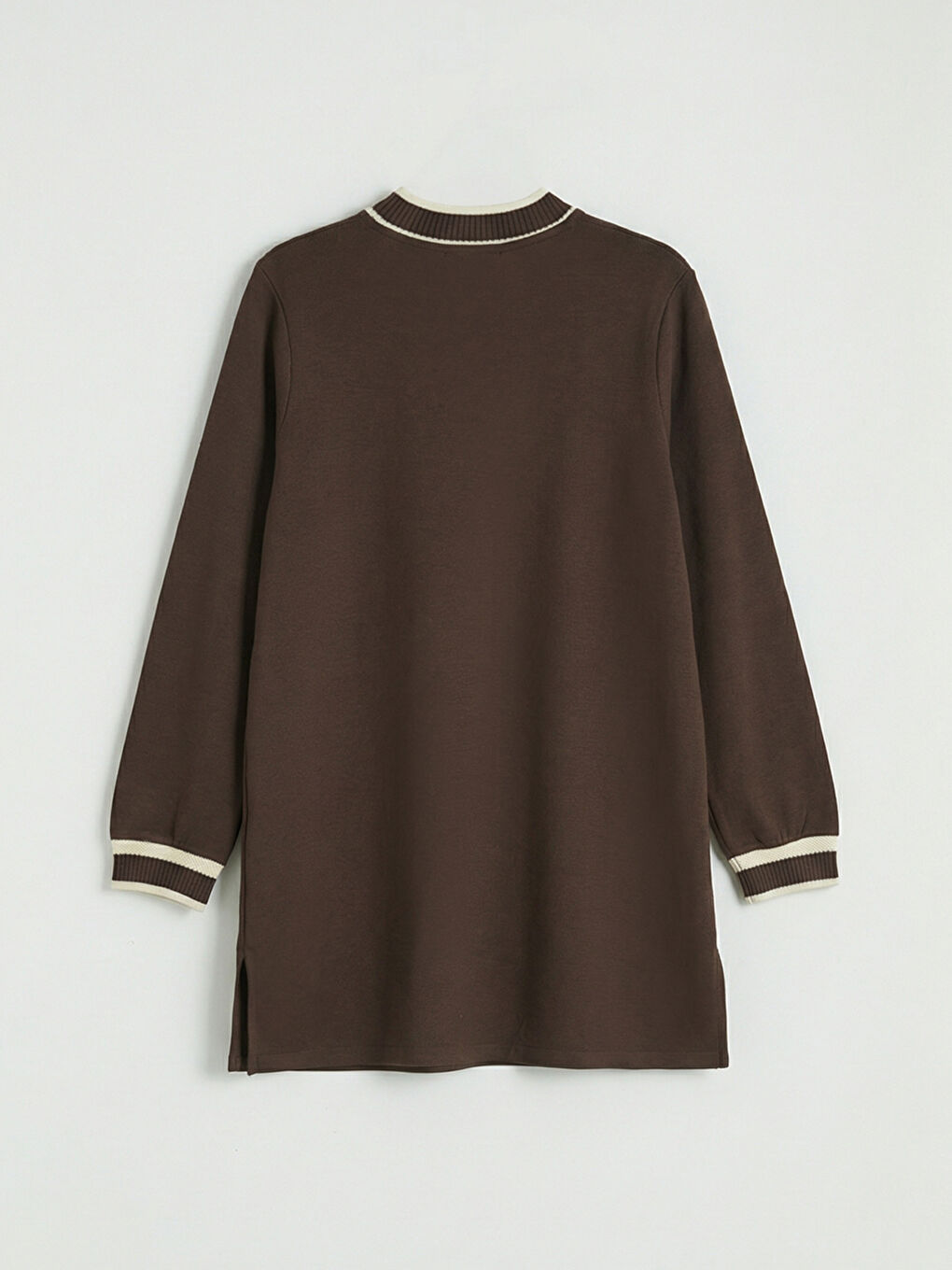 تونیکی سویتشێرت قاوه‌یی ژن-1