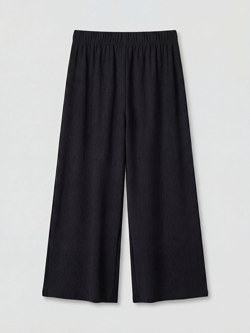 Siyah Beli Lastikli Dokulu Kadın Kapri-1