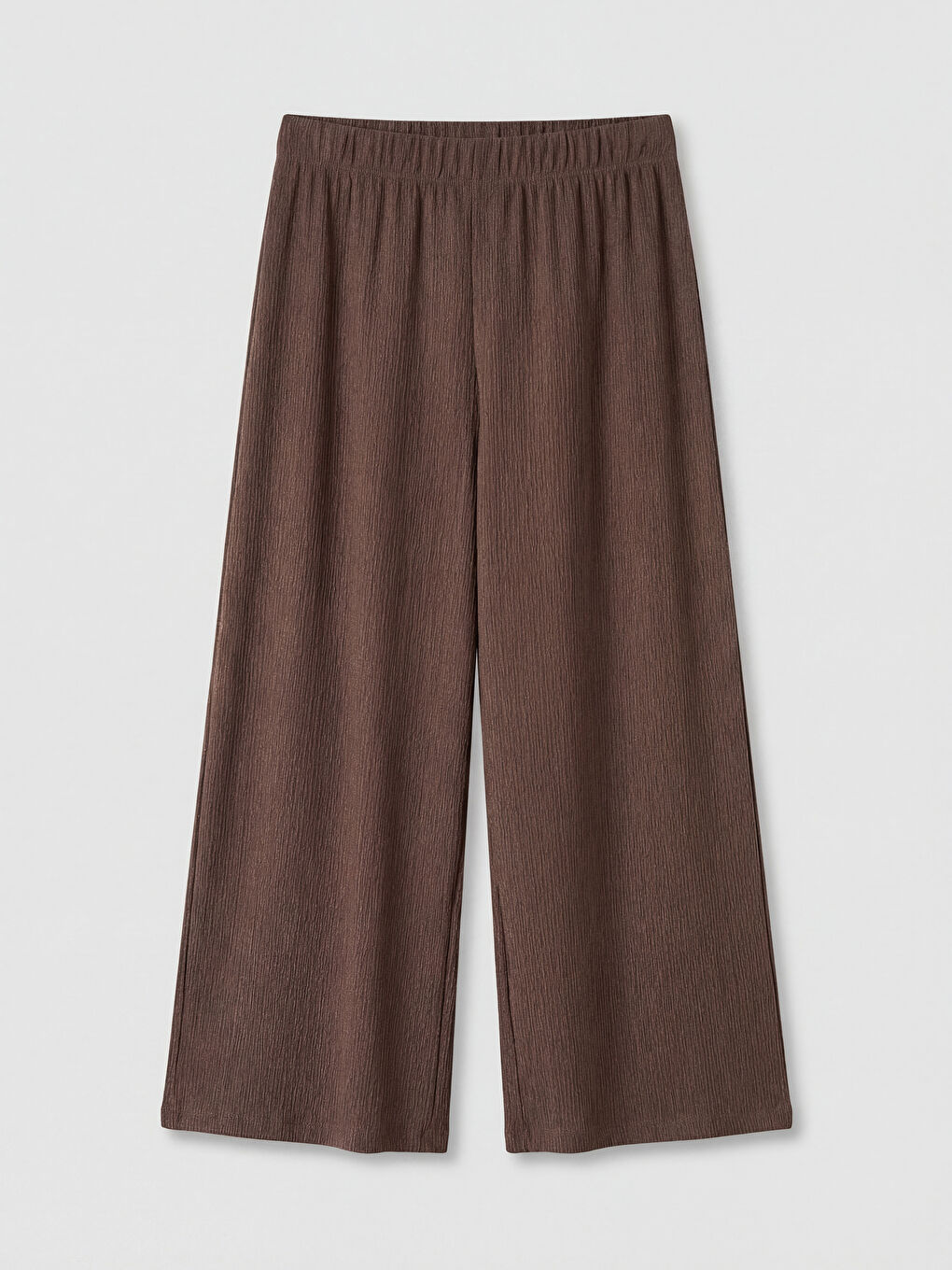 Kahverengi Beli Lastikli Dokulu Kadın Kapri