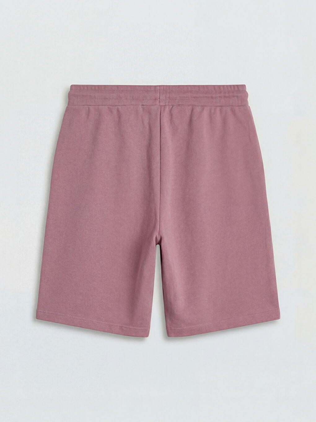 Pembe Beli Lastikli Kadın Şort-1