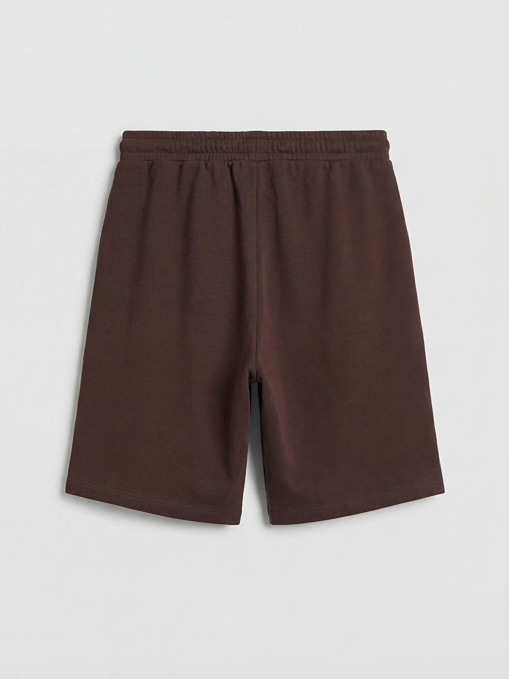 Kahverengi Beli Lastikli Kadın Şort-5