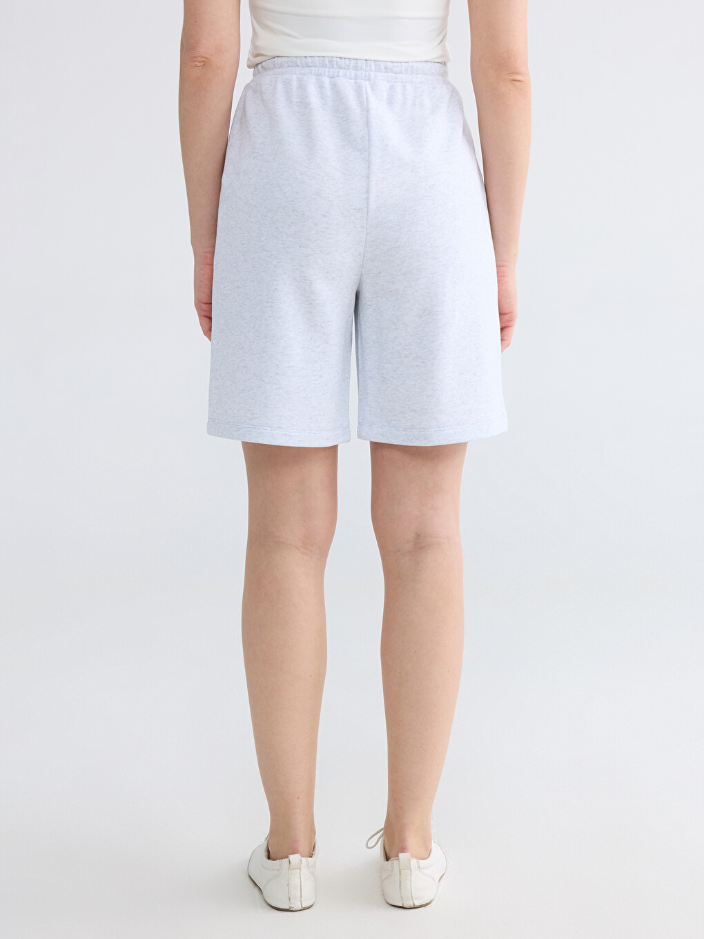 Elastic Waist Women's Shorts-3