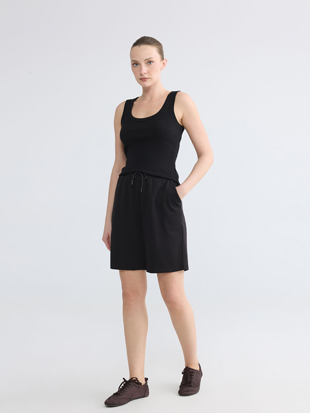 Elastic Waist Women's Shorts