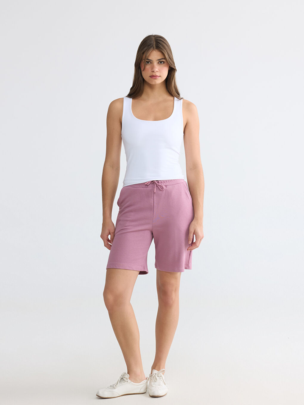 Elastic Waist Women's Shorts