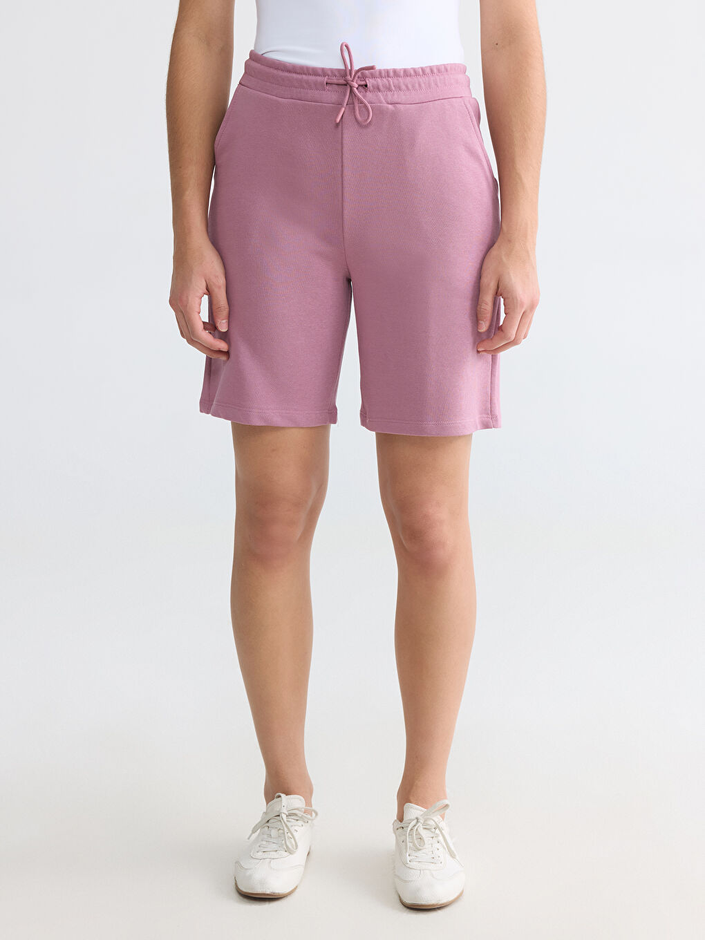 Elastic Waist Women's Shorts-1